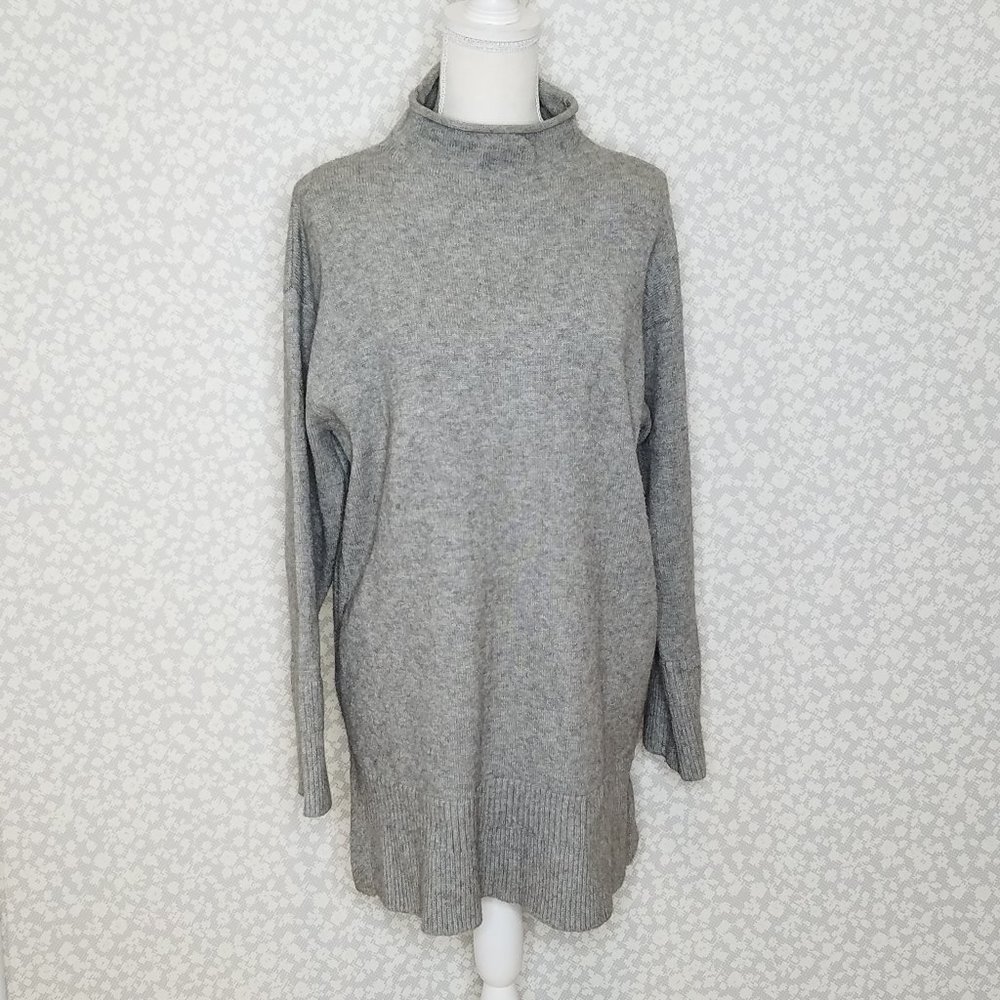 Moth Tunic Sweater Dress Rolled Hem
